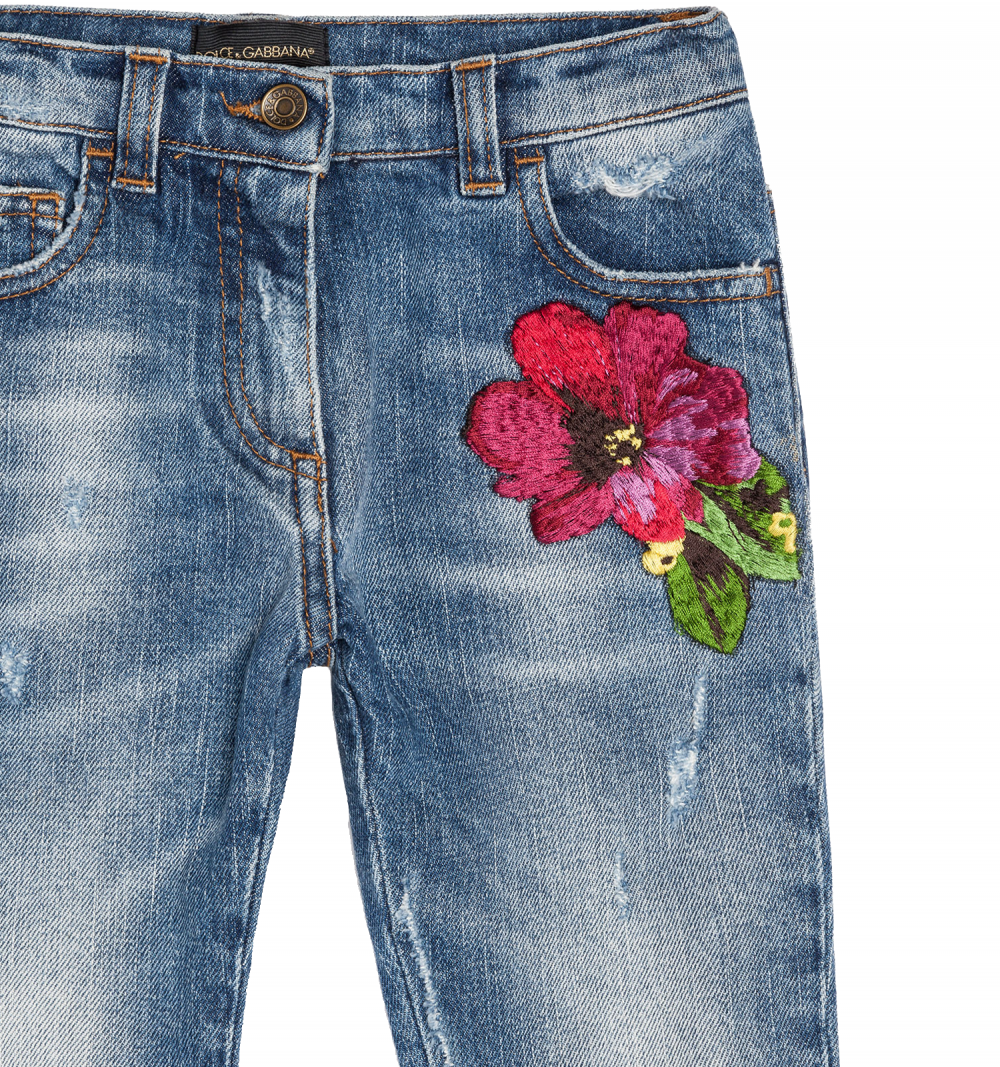 somewhat You will get better Anesthetic JEANS BRODERIE FLORI - Ilinca Boutique